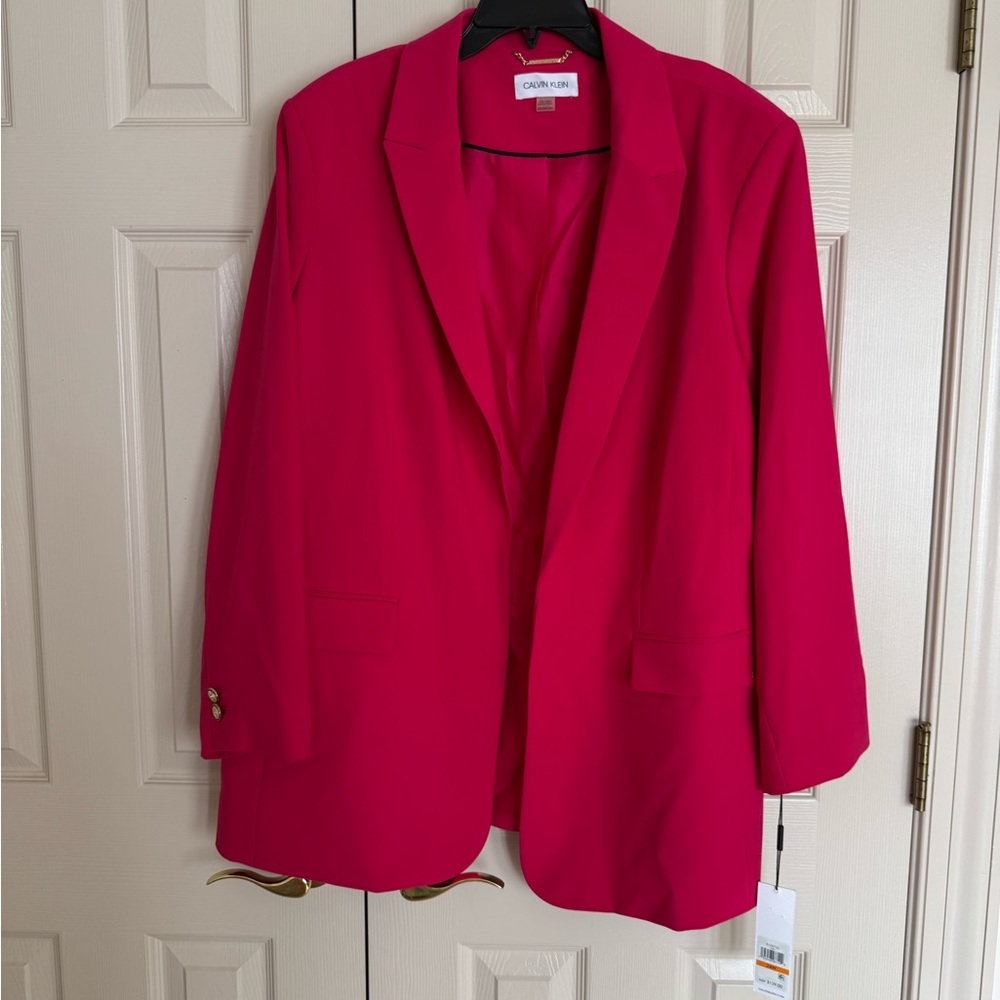 Calvin Klein Women's Plus Size Open-Front Blazer 24W -NWT $139.00